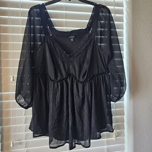 Torrid size 0 peplum top